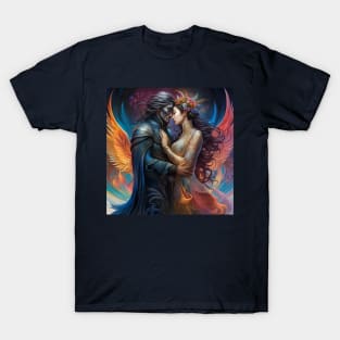 Dark Fairytale: Angelic Demonic Embrace T-Shirt